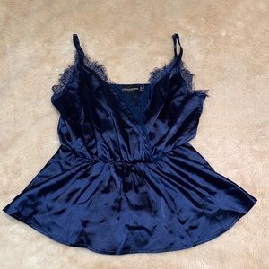 Satin cami blouse top
